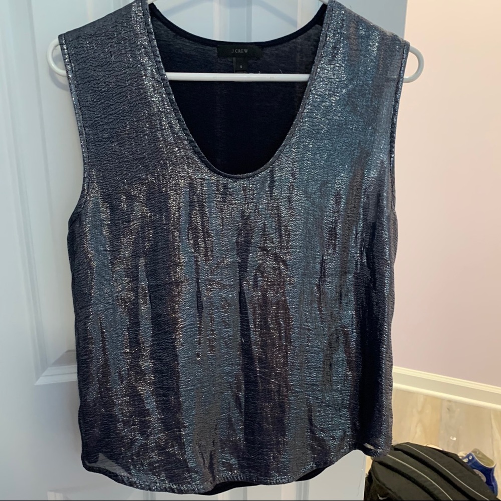 J. Crew Shimmery Sleeveless Top